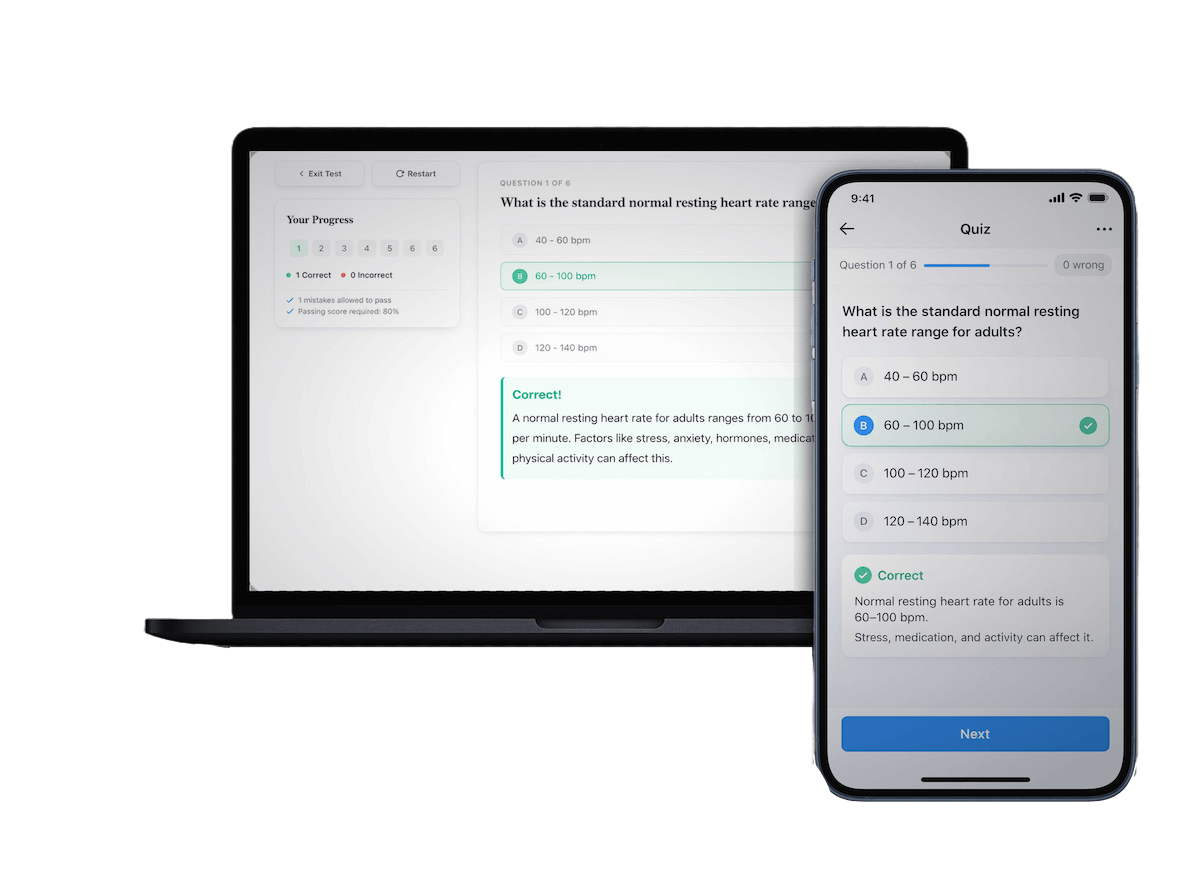 Laptop and mobile cna premium app preview