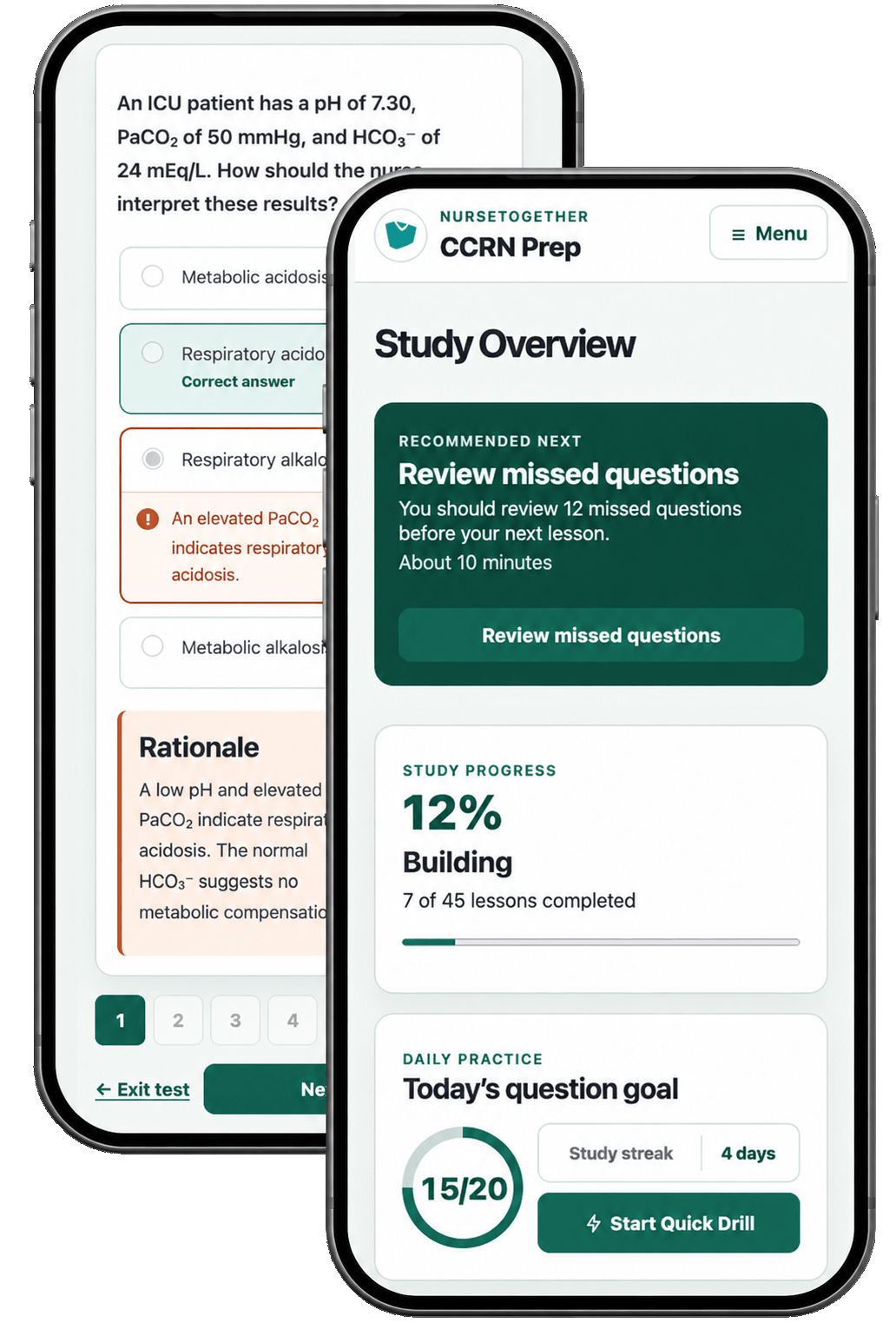 CCRN Prep study overview and practice question on mobile phones
